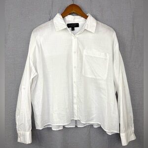 Laundry by Shelli Segal Crop Button Down Shirt